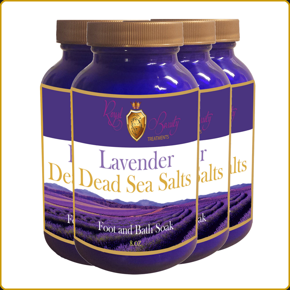 Lavender Dead Sea Salts 4 - Pack with FREE SHIPPING!